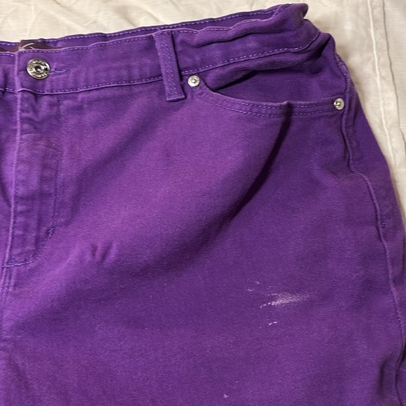 Purple Jean Capris - Picture 3 of 6